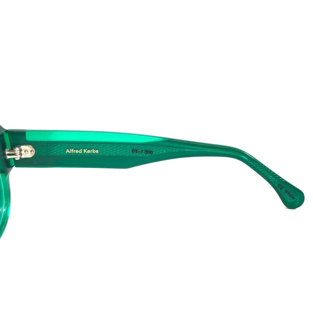 Alfredo Kerbs Eyeglasses Frames NAMA GRGY Green Gray Oversized Thick 58-10-143